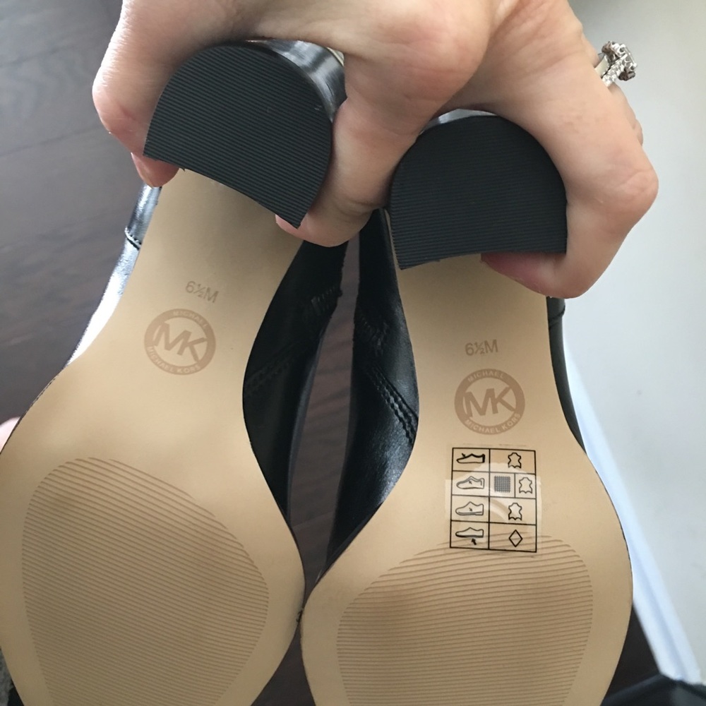 Michael Kors Black Leather Boots - Picture 6 of 6